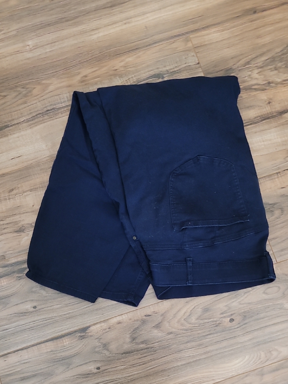 Draper James Navy Straight-Leg Pants